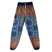 Load image into Gallery viewer, &#39;Flower Child&#39; High Waisted Harem Pants - Elasticated &amp; Draw String