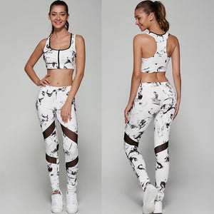 'Ink' 2 piece Gym Set - Sports Bra & Leggings