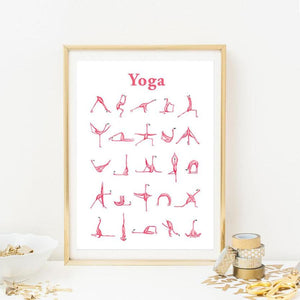 Yogi Flamingo Yoga Position Wall Art