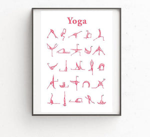 Yogi Flamingo Yoga Position Wall Art