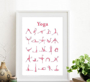 Yogi Flamingo Yoga Position Wall Art