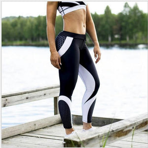 'Neptune' Mesh Pattern Leggings / Yoga Pants