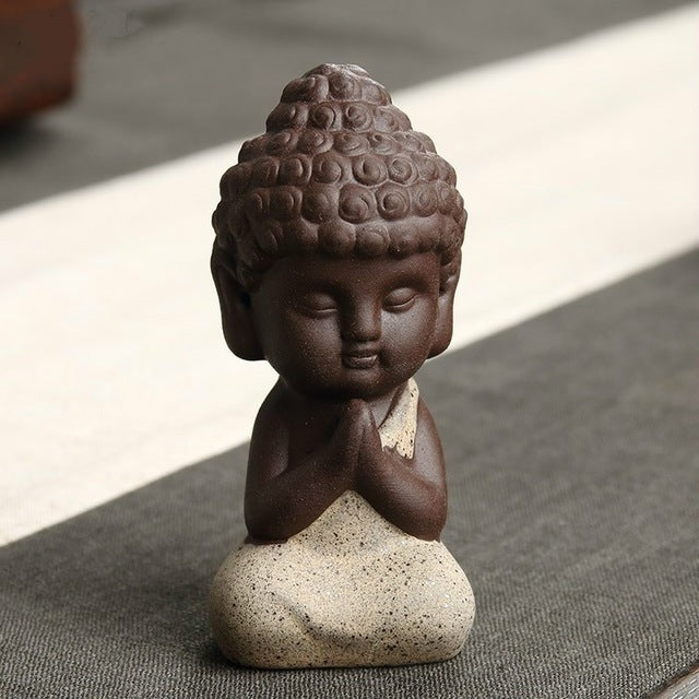 Ceramic Mini Buddha Desk Statue