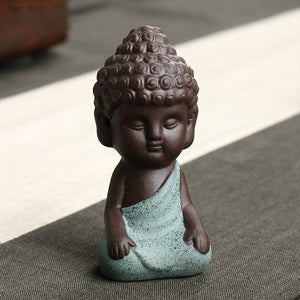 Ceramic Mini Buddha Desk Statue