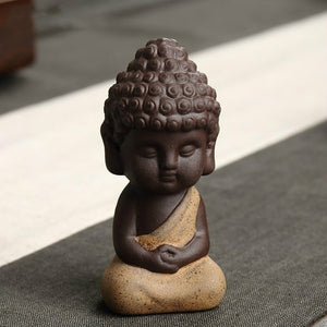 Ceramic Mini Buddha Desk Statue