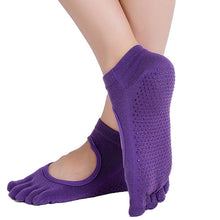 Load image into Gallery viewer, Yogi Yard 5 Toe Grippy Yoga Socks