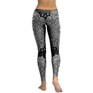 'Aditi' Mandala Print Leggings / Yoga Pants