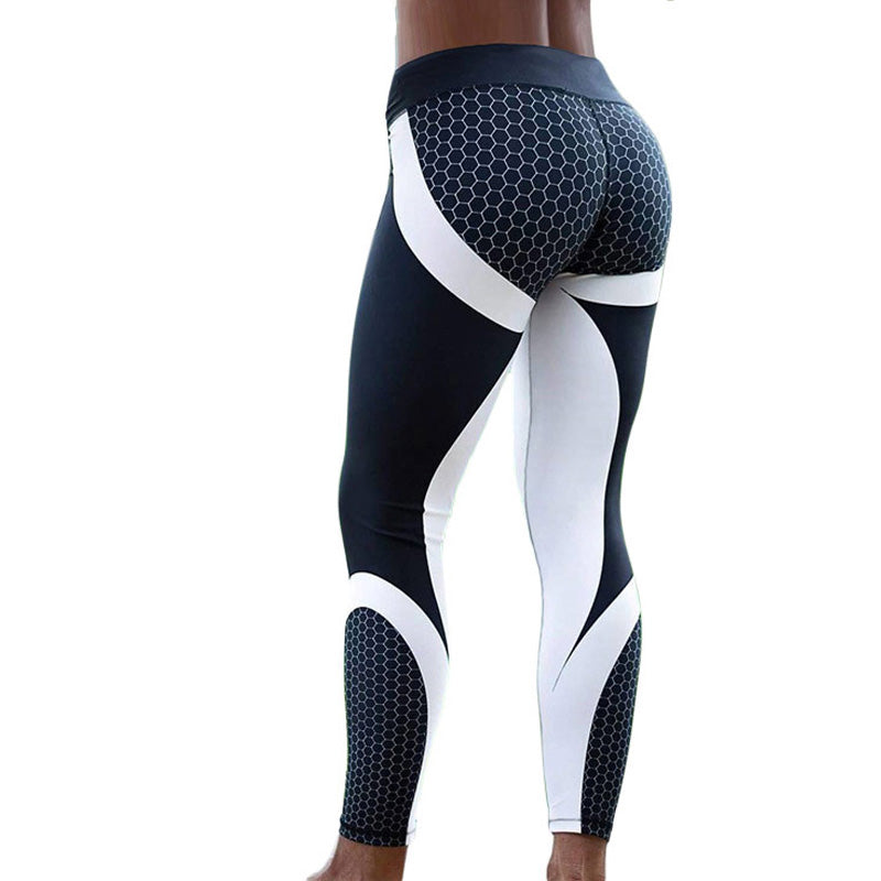 'Neptune' Mesh Pattern Leggings / Yoga Pants