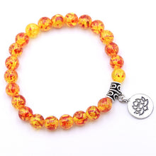 Load image into Gallery viewer, Natural Stone Lotus Bracelet