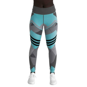 'Glacier' Patterned Leggings / Yoga Pants
