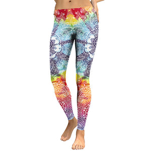 'Aditi' Mandala Print Leggings / Yoga Pants