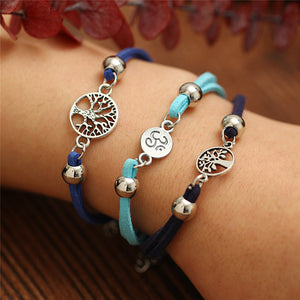 Yogi Bracelet - 3 Piece Hand Crafted Bracelet / Anklet