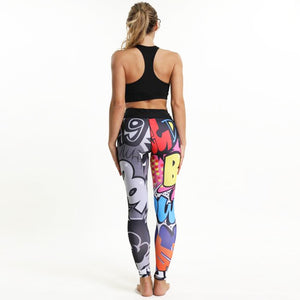 'Boom' Comic Pattern Leggings / Yoga Pants