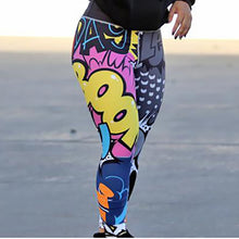 Load image into Gallery viewer, &#39;Boom&#39; Comic Pattern Leggings / Yoga Pants