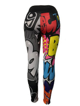 Load image into Gallery viewer, &#39;Boom&#39; Comic Pattern Leggings / Yoga Pants