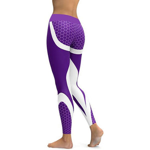 'Neptune' Mesh Pattern Leggings / Yoga Pants