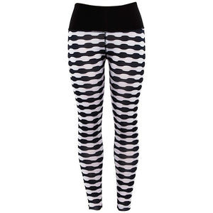 Zebra Stripe Textured Scrunch Leggings / Yoga Pants