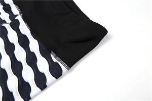 Zebra Stripe Textured Scrunch Leggings / Yoga Pants