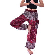Load image into Gallery viewer, &#39;Flower Child&#39; High Waisted Harem Pants - Elasticated &amp; Draw String