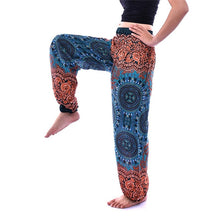 Load image into Gallery viewer, &#39;Flower Child&#39; High Waisted Harem Pants - Elasticated &amp; Draw String