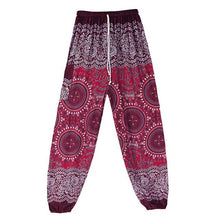 Load image into Gallery viewer, &#39;Flower Child&#39; High Waisted Harem Pants - Elasticated &amp; Draw String