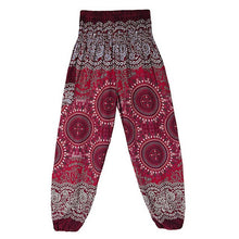 Load image into Gallery viewer, &#39;Flower Child&#39; High Waisted Harem Pants - Elasticated &amp; Draw String
