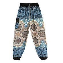 Load image into Gallery viewer, &#39;Flower Child&#39; High Waisted Harem Pants - Elasticated &amp; Draw String