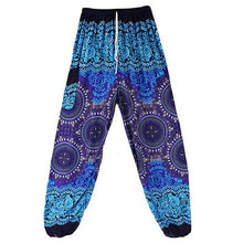 Load image into Gallery viewer, &#39;Flower Child&#39; High Waisted Harem Pants - Elasticated &amp; Draw String