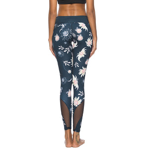 'Cassini' Floral Mesh Leggings / Yoga Pants