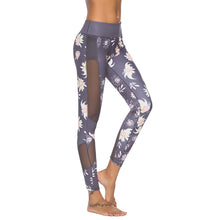 Load image into Gallery viewer, &#39;Lantana&#39; Floral Mesh Leggings / Yoga Pants