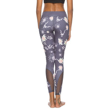 Load image into Gallery viewer, &#39;Lantana&#39; Floral Mesh Leggings / Yoga Pants
